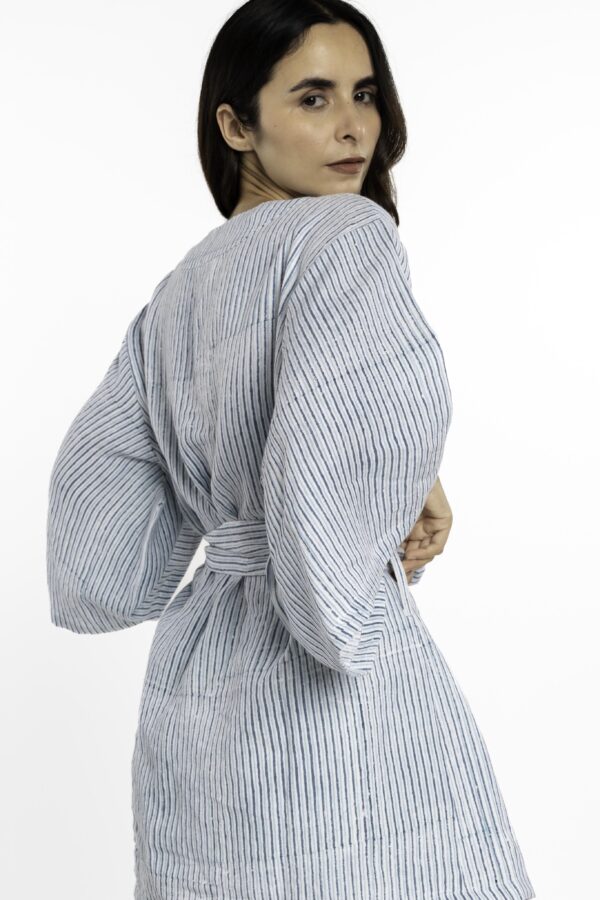 Linen Iris Kimono
